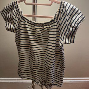 Madewell Striped Melody Off the Shoulder Top